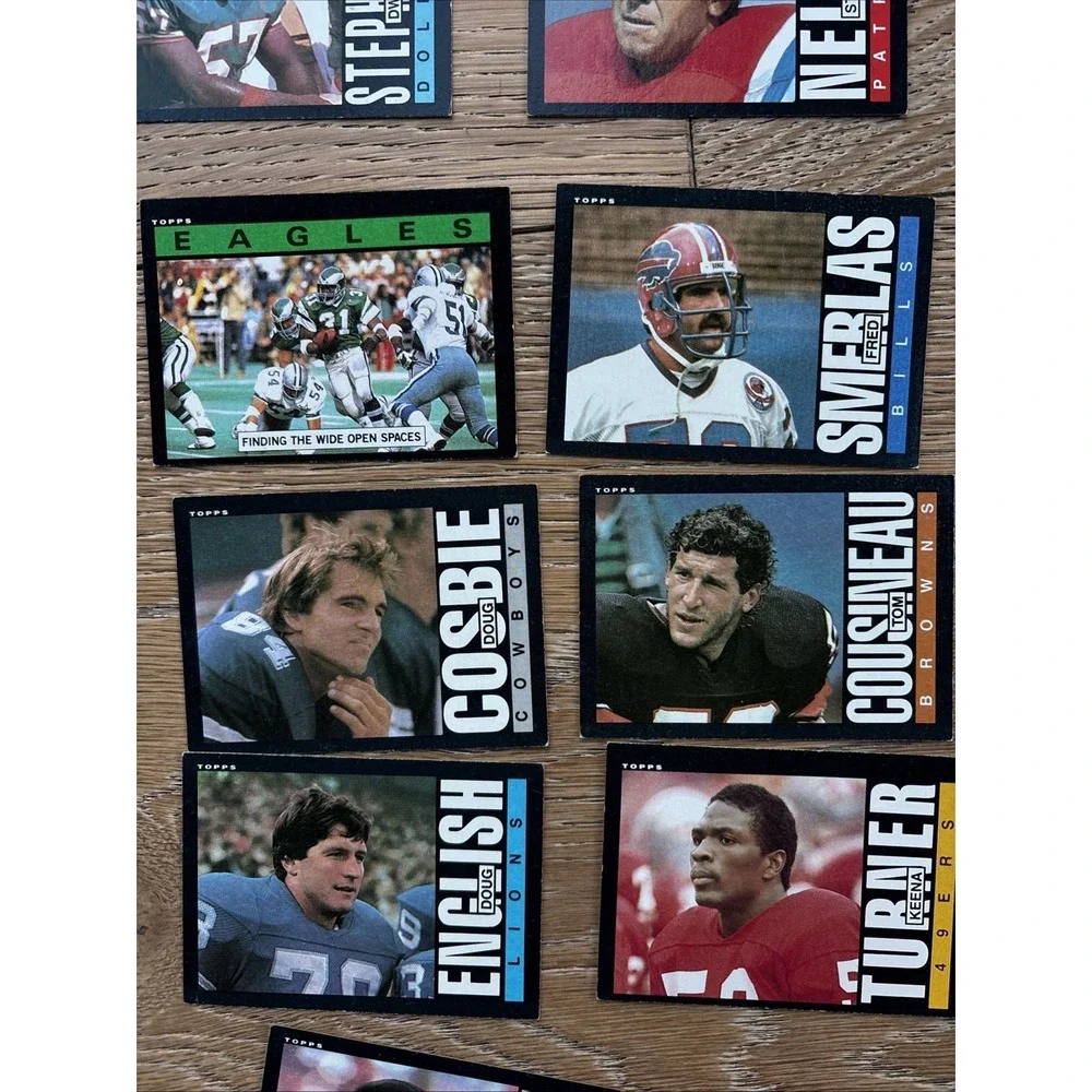 Vintage NFL Football Card Lot 80+‎ Cards Early 1990s Topps Donruss Fleer